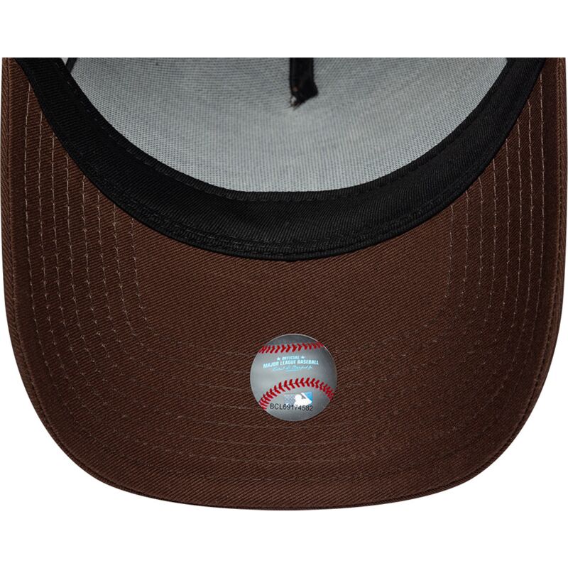kasketter-buet-brun-snapback-9forty-e-frame-team-outline-fra-los-angeles-dodgers-mlb-af-new-era