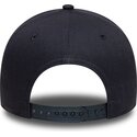kasketter-buet-marinebla-snapback-9forty-dorado-e-frame-metallic-outline-fra-los-angeles-dodgers-mlb-af-new-era