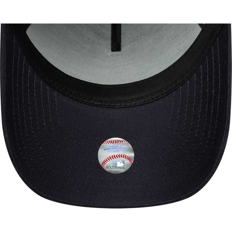 kasketter-buet-marinebla-snapback-9forty-dorado-e-frame-metallic-outline-fra-los-angeles-dodgers-mlb-af-new-era