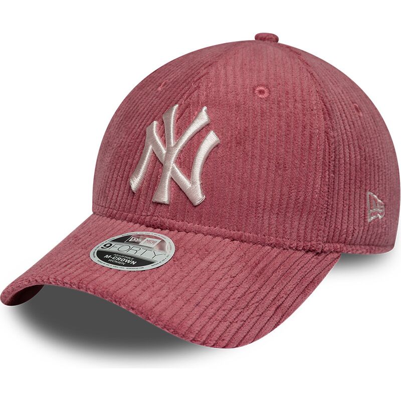 kasketter-buet-lyserod-justerbar-rem-9forty-m-crown-chunky-cord-fra-new-york-yankees-mlb-af-new-era