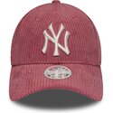 kasketter-buet-lyserod-justerbar-rem-9forty-m-crown-chunky-cord-fra-new-york-yankees-mlb-af-new-era