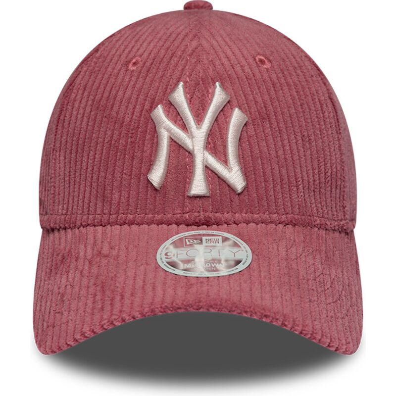 kasketter-buet-lyserod-justerbar-rem-9forty-m-crown-chunky-cord-fra-new-york-yankees-mlb-af-new-era