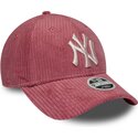 kasketter-buet-lyserod-justerbar-rem-9forty-m-crown-chunky-cord-fra-new-york-yankees-mlb-af-new-era