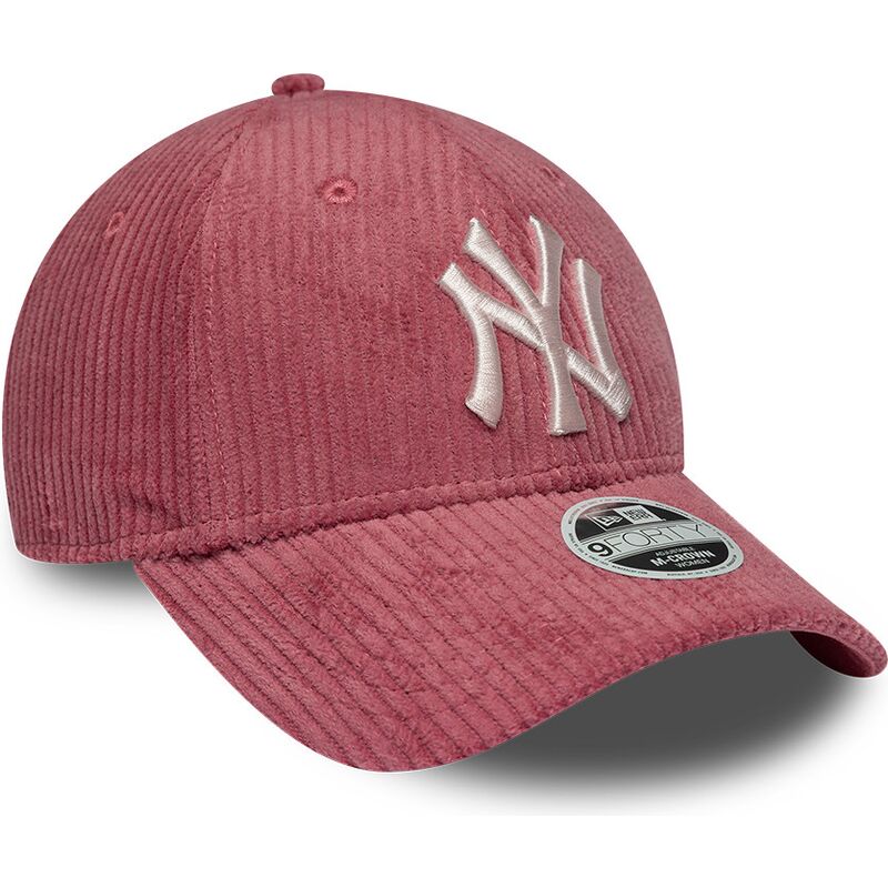 kasketter-buet-lyserod-justerbar-rem-9forty-m-crown-chunky-cord-fra-new-york-yankees-mlb-af-new-era