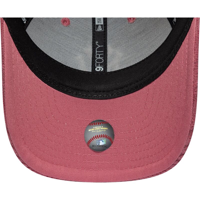 kasketter-buet-lyserod-justerbar-rem-9forty-m-crown-chunky-cord-fra-new-york-yankees-mlb-af-new-era