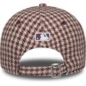 kasketter-buet-rod-justerbar-rem-9forty-m-crown-houndstooth-fra-new-york-yankees-mlb-af-new-era