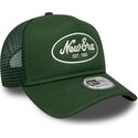kasketter-buet-gron-snapback-a-frame-oval-patch-foam-af-new-era