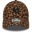 kasketter-buet-leopard-justerbar-rem-9forty-leopard-cord-fra-new-york-yankees-mlb-af-new-era