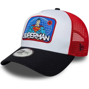 Kasketter buet flerfarvet snapback til barn A Frame Patch fra Superman DC Comics af New Era