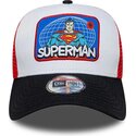 kasketter-buet-flerfarvet-snapback-til-barn-a-frame-patch-fra-superman-dc-comics-af-new-era
