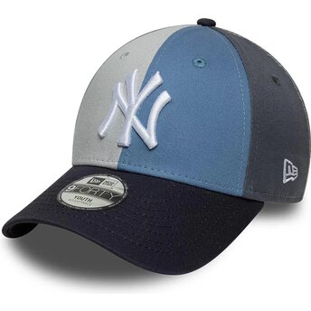 Kasketter buet flerfarvet justerbar rem til barn 9FORTY Colourblock fra New York Yankees MLB af New Era