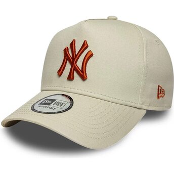 Kasketter buet beige snapback E Frame League Essential fra New York Yankees MLB af New Era