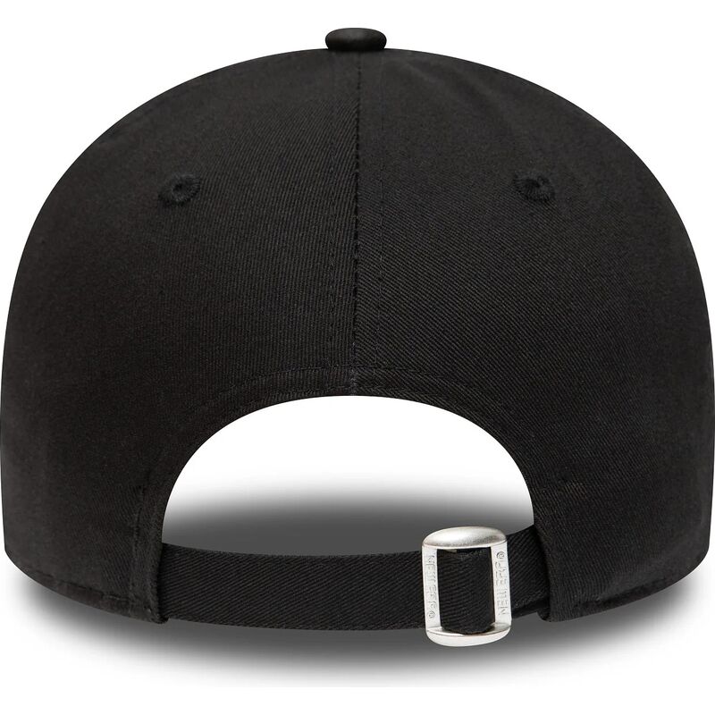 sort-justerbar-curved-kasket-med-sort-logo-9forty-league-essential-fra-new-york-yankees-mlb-fra-new-era