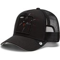 kasketter-buet-sort-snapback-over-the-line-spider-out-of-bounds-daddy-the-farm-goorin-bros