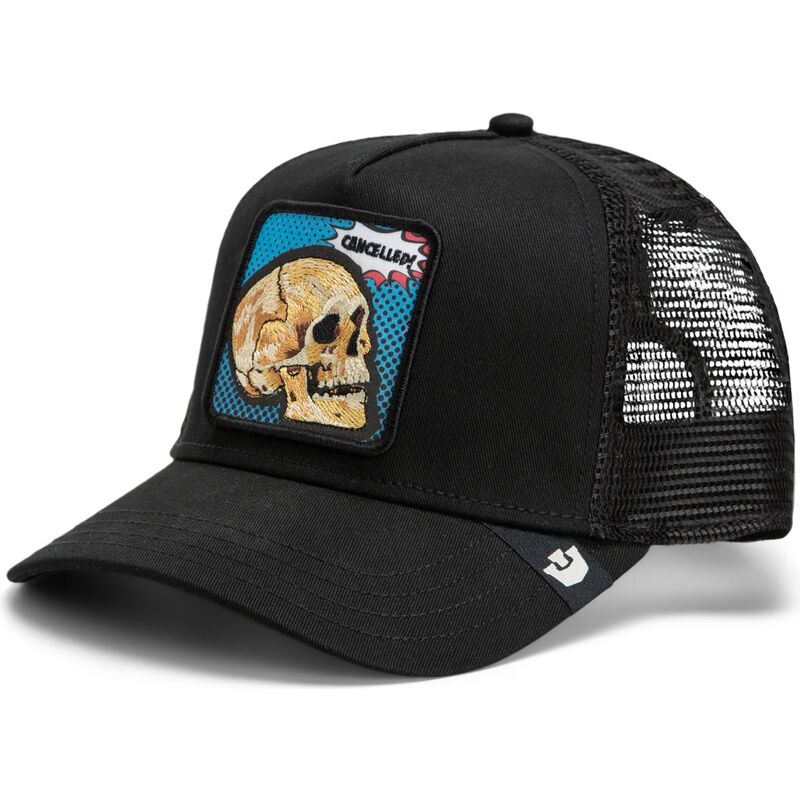 kasketter-buet-sort-snapback-cancelled-skull-pop-art-strikes-back-the-farm-goorin-bros kasketter-buet-sort-snapback-cancelled-skull-pop-art-strikes-back-the-farm-goorin-bros