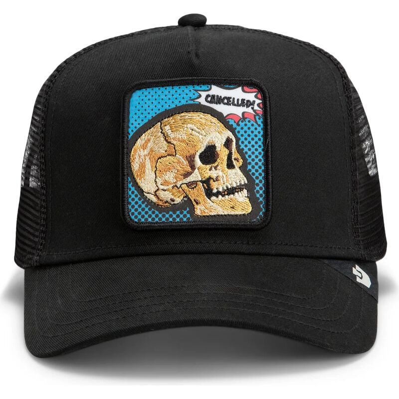 kasketter-buet-sort-snapback-cancelled-skull-pop-art-strikes-back-the-farm-goorin-bros kasketter-buet-sort-snapback-cancelled-skull-pop-art-strikes-back-the-farm-goorin-bros