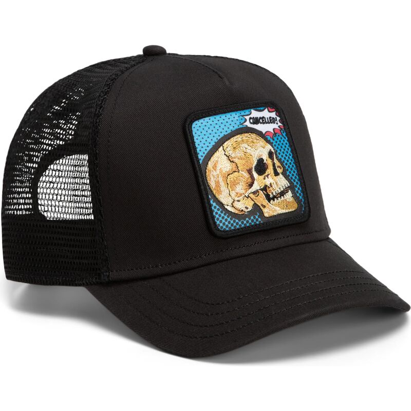 kasketter-buet-sort-snapback-cancelled-skull-pop-art-strikes-back-the-farm-goorin-bros kasketter-buet-sort-snapback-cancelled-skull-pop-art-strikes-back-the-farm-goorin-bros