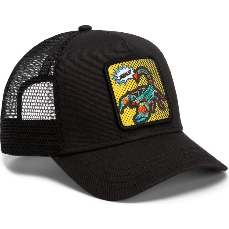 kasketter-buet-sort-snapback-deadly-scorpion-pop-art-strikes-back-the-farm-goorin-bros kasketter-buet-sort-snapback-deadly-scorpion-pop-art-strikes-back-the-farm-goorin-bros
