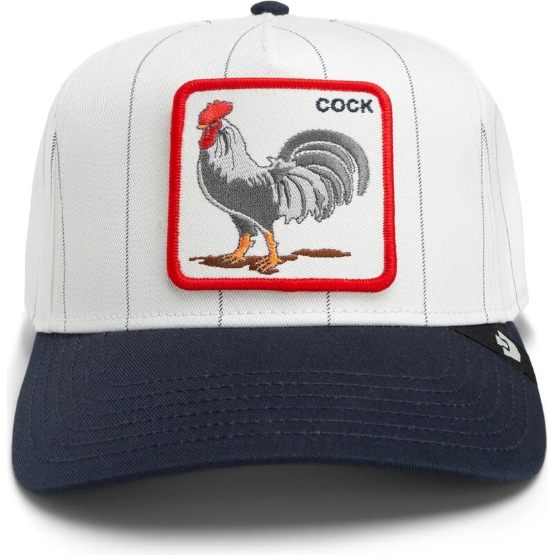 kasketter-buet-gra-snapback-pinstripe-rooster-cock-playmakers-the-farm-goorin-bros