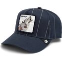 kasketter-buet-marinebla-snapback-pinstripe-lone-wolf-playmakers-the-farm-goorin-bros