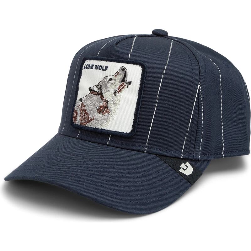 kasketter-buet-marinebla-snapback-pinstripe-lone-wolf-playmakers-the-farm-goorin-bros