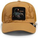 kasketter-buet-brun-snapback-scorpion-badlands-deadly-the-farm-goorin-bros
