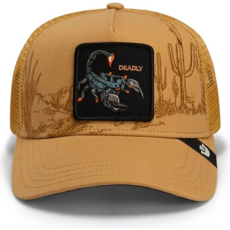 kasketter-buet-brun-snapback-scorpion-badlands-deadly-the-farm-goorin-bros