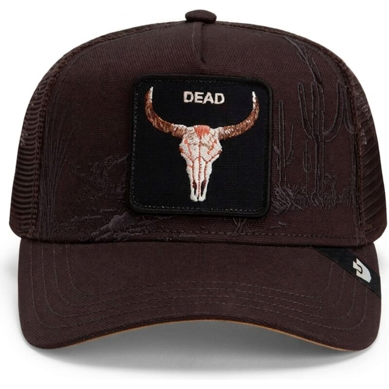 kasketter-buet-brun-snapback-skull-badlands-dead-the-farm-goorin-bros kasketter-buet-brun-snapback-skull-badlands-dead-the-farm-goorin-bros