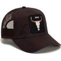 kasketter-buet-brun-snapback-skull-badlands-dead-the-farm-goorin-bros