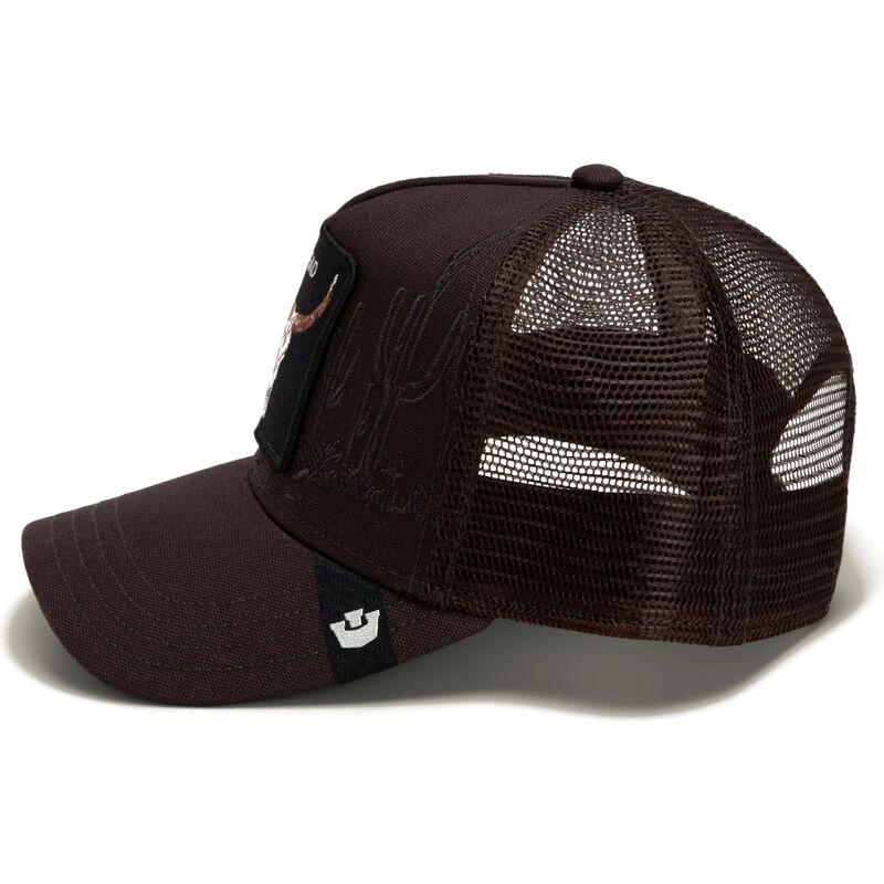 kasketter-buet-brun-snapback-skull-badlands-dead-the-farm-goorin-bros kasketter-buet-brun-snapback-skull-badlands-dead-the-farm-goorin-bros