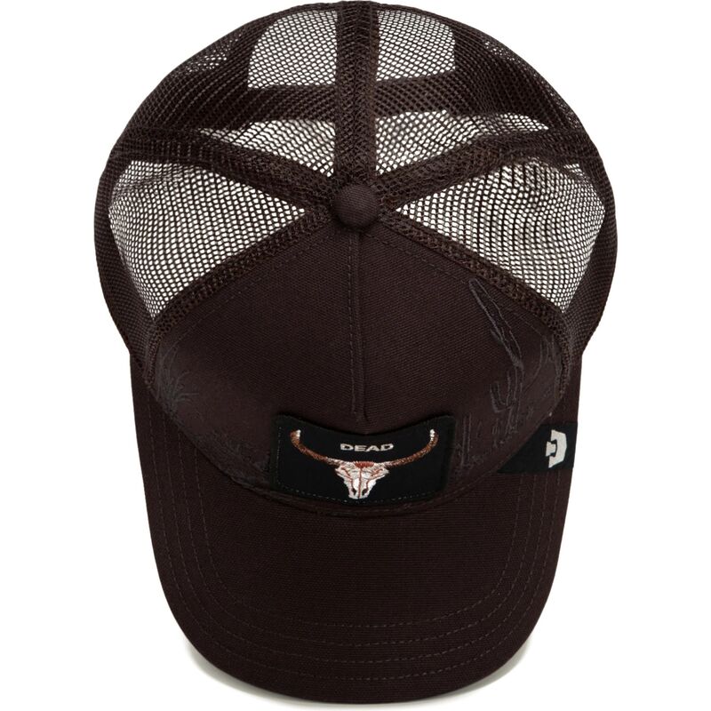 kasketter-buet-brun-snapback-skull-badlands-dead-the-farm-goorin-bros kasketter-buet-brun-snapback-skull-badlands-dead-the-farm-goorin-bros