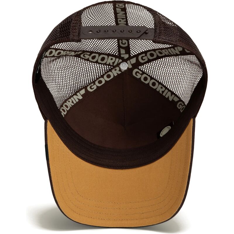 kasketter-buet-brun-snapback-skull-badlands-dead-the-farm-goorin-bros kasketter-buet-brun-snapback-skull-badlands-dead-the-farm-goorin-bros
