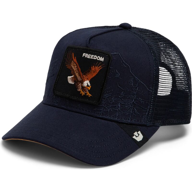 kasketter-buet-marinebla-snapback-eagle-badlands-freedom-the-farm-goorin-bros
