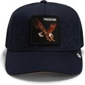 kasketter-buet-marinebla-snapback-eagle-badlands-freedom-the-farm-goorin-bros