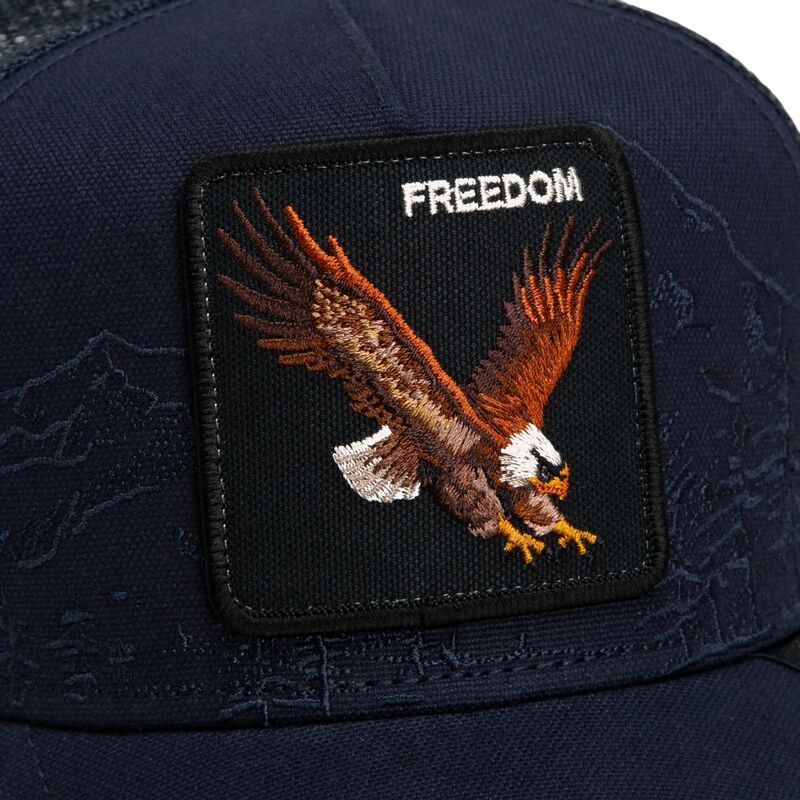 kasketter-buet-marinebla-snapback-eagle-badlands-freedom-the-farm-goorin-bros
