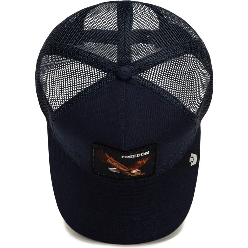 kasketter-buet-marinebla-snapback-eagle-badlands-freedom-the-farm-goorin-bros