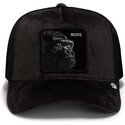 kasketter-buet-sort-snapback-velour-boss-the-farm-goorin-bros