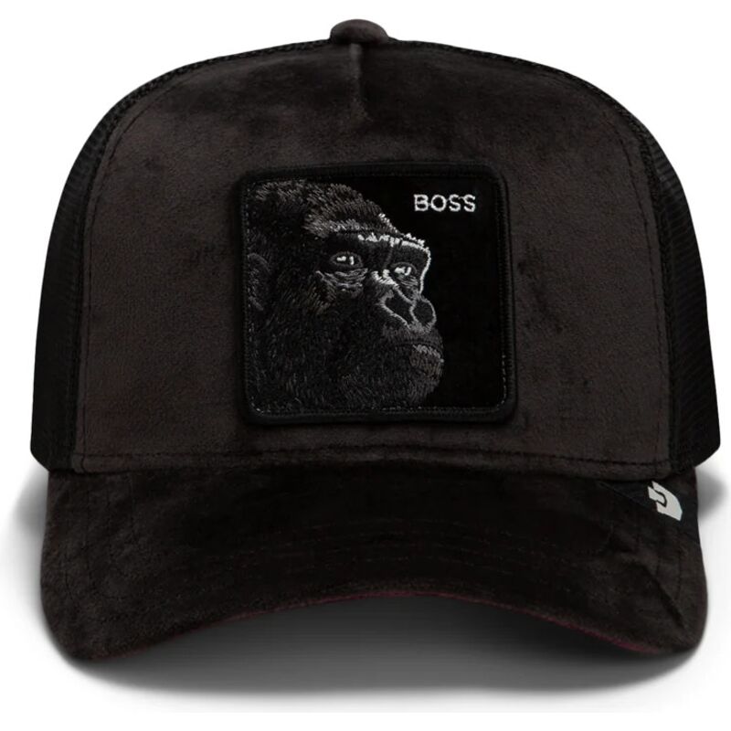 kasketter-buet-sort-snapback-velour-boss-the-farm-goorin-bros