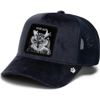 Kasketter buet marineblå snapback Velour Wise Ass The Farm Goorin Bros.