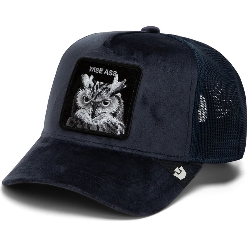 kasketter-buet-marinebla-snapback-velour-wise-ass-the-farm-goorin-bros