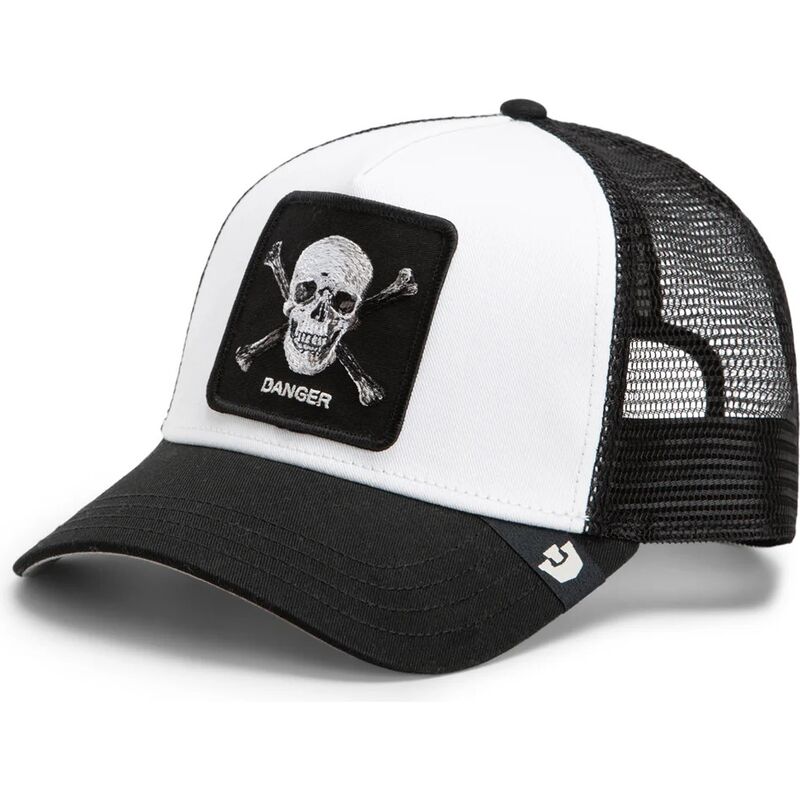 kasketter-buet-sort-snapback-danger-skull-and-crossbones-original-recipe-the-farm-goorin-bros
