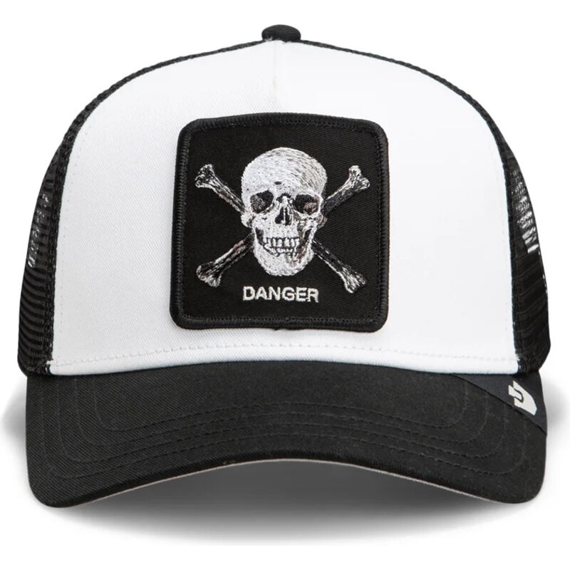 kasketter-buet-sort-snapback-danger-skull-and-crossbones-original-recipe-the-farm-goorin-bros