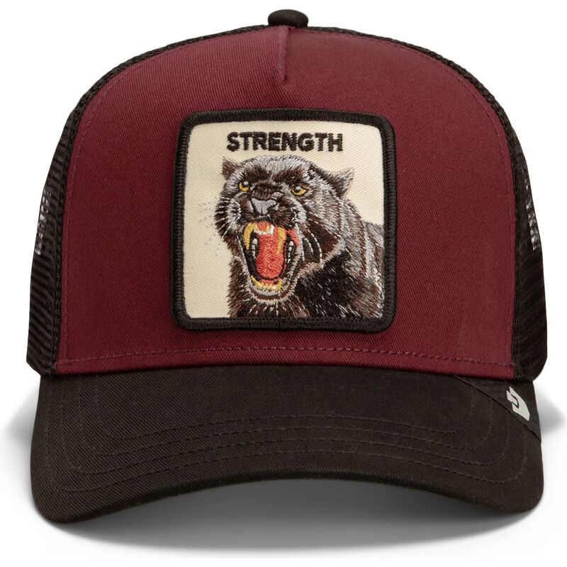 kasketter-buet-rod-snapback-strength-panther-original-recipe-the-farm-goorin-bros
