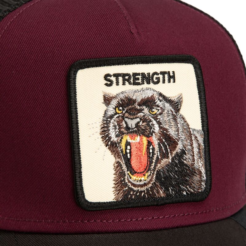 kasketter-buet-rod-snapback-strength-panther-original-recipe-the-farm-goorin-bros