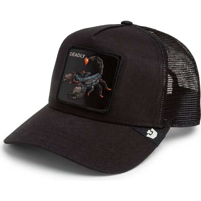 kasketter-buet-sort-snapback-deadly-scorpion-original-recipe-the-farm-goorin-bros