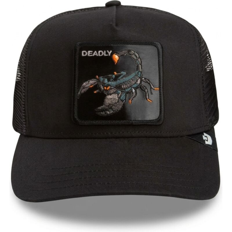 kasketter-buet-sort-snapback-deadly-scorpion-original-recipe-the-farm-goorin-bros