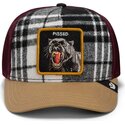 kasketter-buet-flerfarvet-snapback-brit-panther-check-mate-pissed-the-farm-goorin-bros