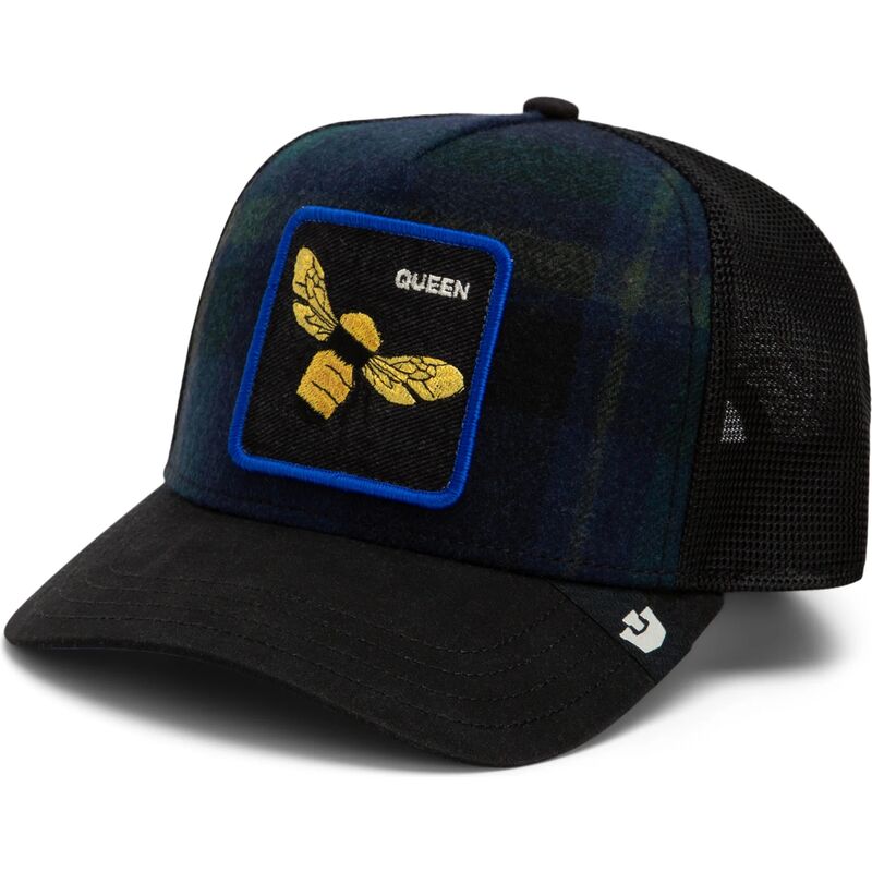 kasketter-buet-flerfarvet-snapback-brit-queen-check-mate-the-farm-goorin-bros