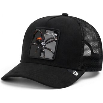 Kasketter buet sort snapback Black Out Spider Blackened Metallic Poison The Farm Goorin Bros.