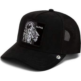 Kasketter buet sort snapback Black Out Lion Blackened Metallic Alpha The Farm Goorin Bros.